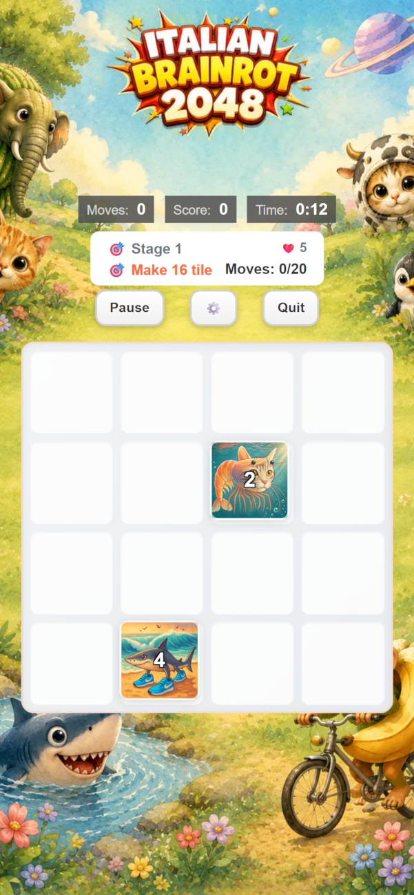 Italian Brainrot 2048 screenshot 2