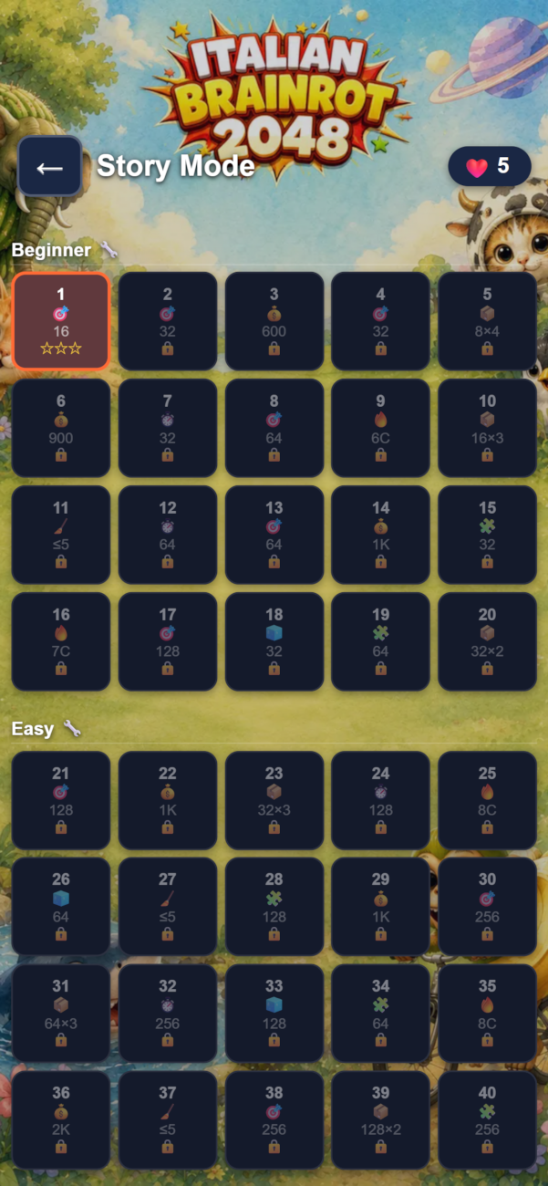 Italian Brainrot 2048 screenshot 3
